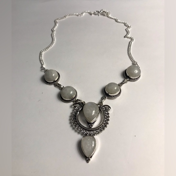 Moonstone 925 Sterling Silver Necklace